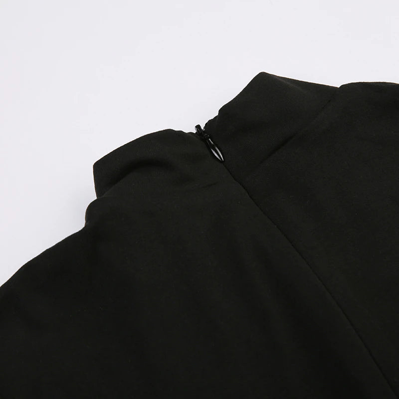 Long-Sleeved Hooded Black Ops Bodysuit - POA