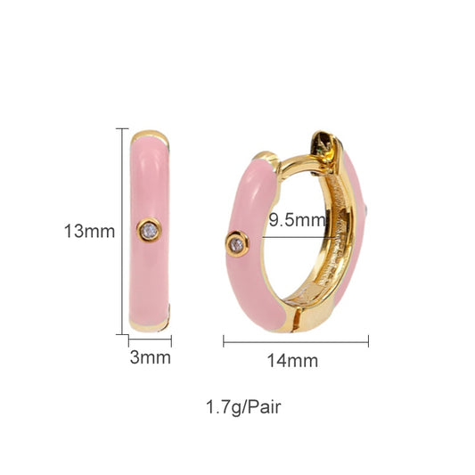 Gold Silver Filled Hoop Earrings Multiple Colors