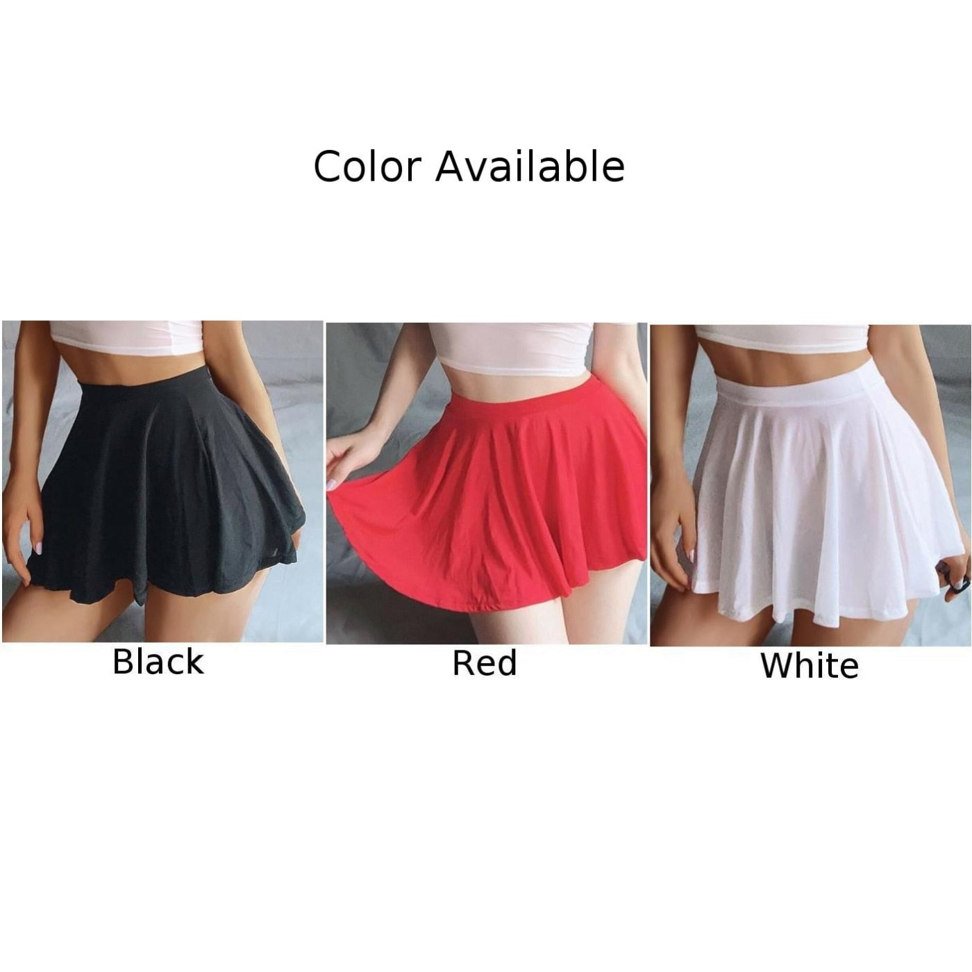 Korean Fashion Women High Waist Pleated Summer Faldas Casual Kawaii A-line solid Tenni College Style For Girls Mini Short Skirts - POA